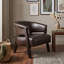 Fauteuil d'appoint capitonné à oreilles avec accoudoirs enveloppants et lattes robustes-1867618787