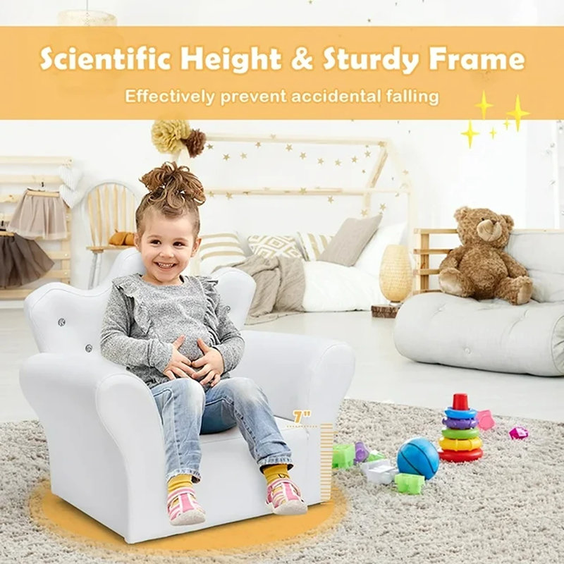 Annie Kids 7'' Foam Chair and Ottoman