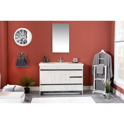 Meuble-lavabo simple l 47,1 po x P 21,2 po x H 33,8 po Avgerinos