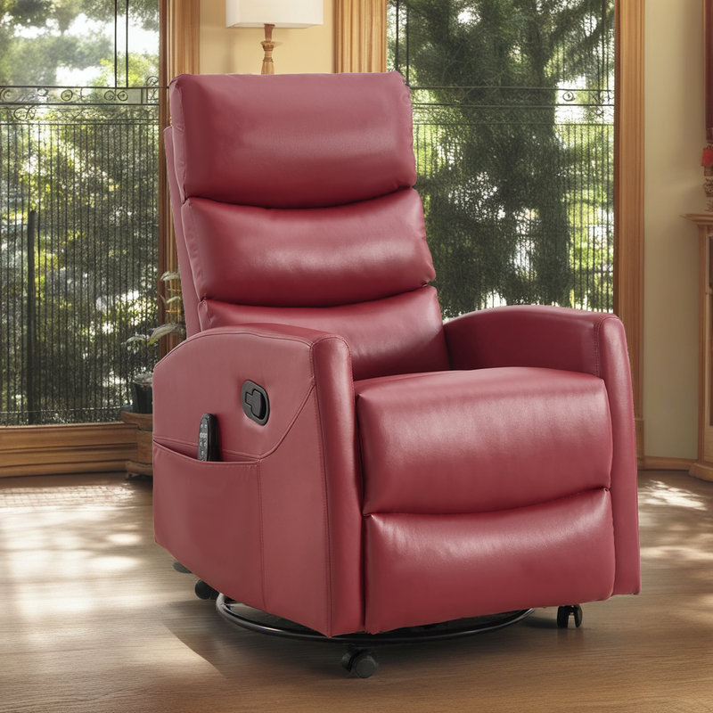 Fauteuil inclinable et pivotant à 360 ° - Massage 8 points et chaleur lombaire - Inclinaison à 155 ° - Assemblage facile