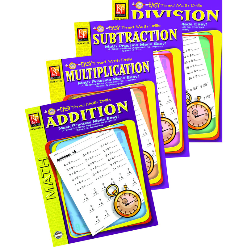 Easy Timed Math Drills Book