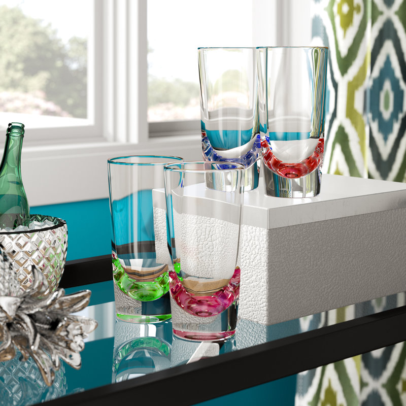 Ensemble de 4 pièces 12 oz. Ensemble de verres en plastique
