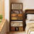 23.62"Retro solid wood flap-top dressing table