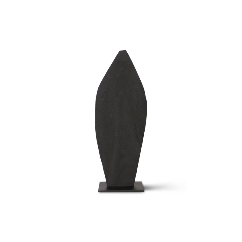 Carved On Stand Sculpture, Burnt