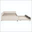 Lit de jour double rembourré en forme de L avec lit gigogne simple-130059755