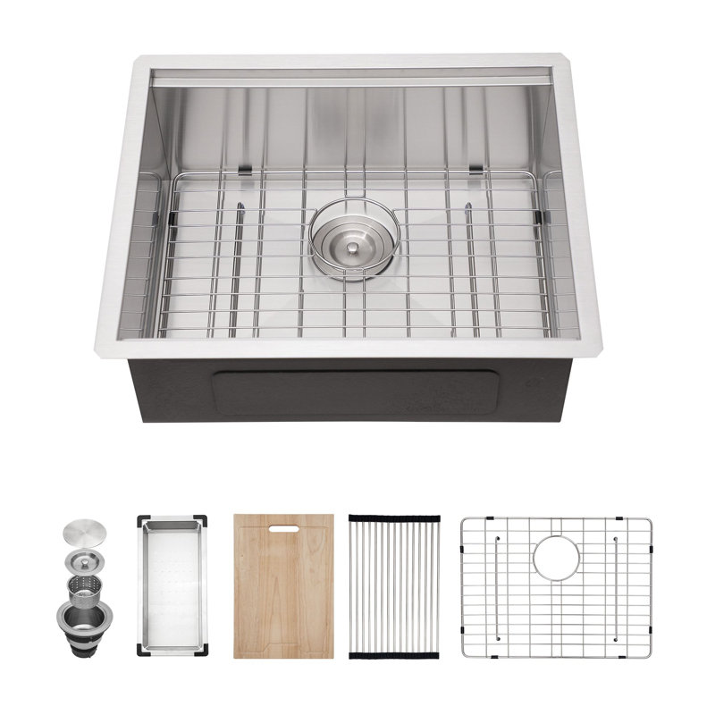 23'' L Single Bowl Stainless Steel Kitchen Sink