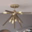 Plafonnier semi-encastré 8 lumières Hunter Jupiter Star-74777641