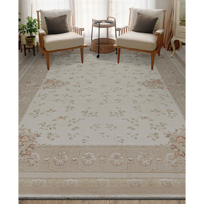 Tapis rectangulaire noué à la main