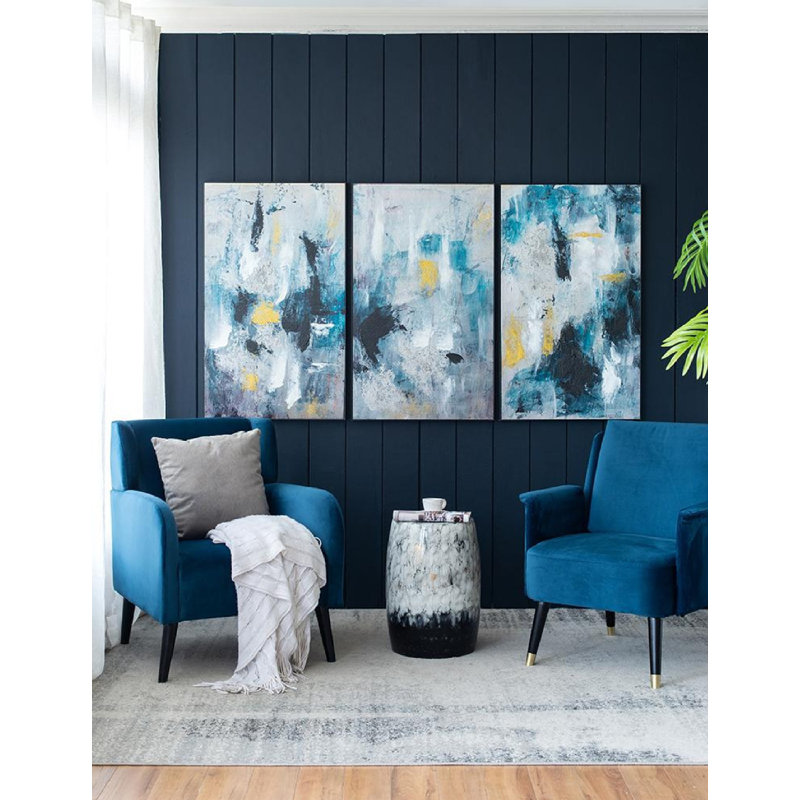 Colleen Modern Abstract Wall Art Print - 24"W X 40"H - Multicolor