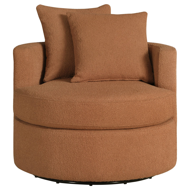 Fauteuil d'appoint Malwae, Tissu orange