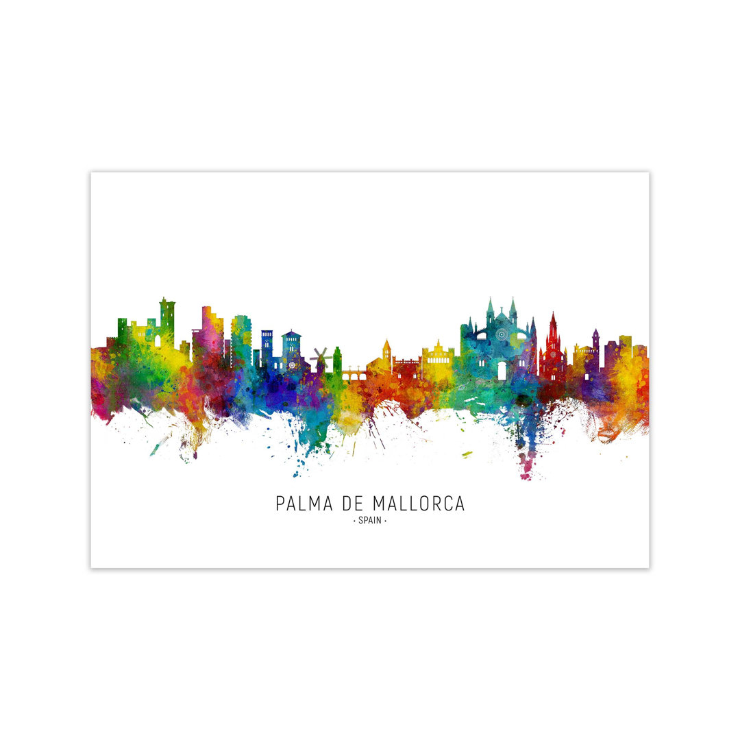 Palma De Mallorca Spain Skyline by Michael Tompsett - Print