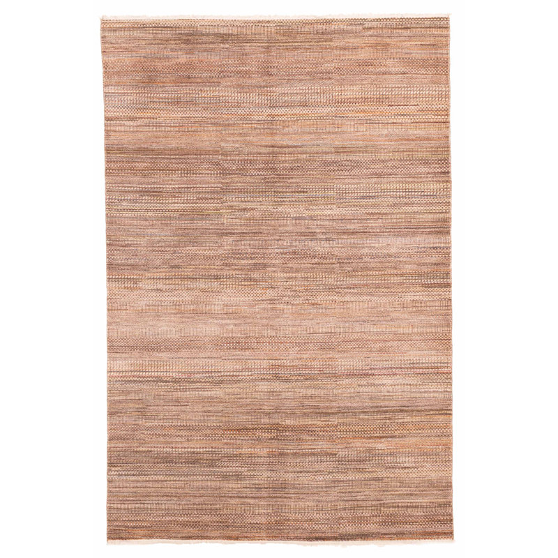 Tapis brun en soie Finest 6 pi 0 po x 8 pi 11 po