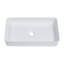 Lavabo de salle de bain vasque rectangulaire en céramique L 24 po x l 14 po-125359680-128516812