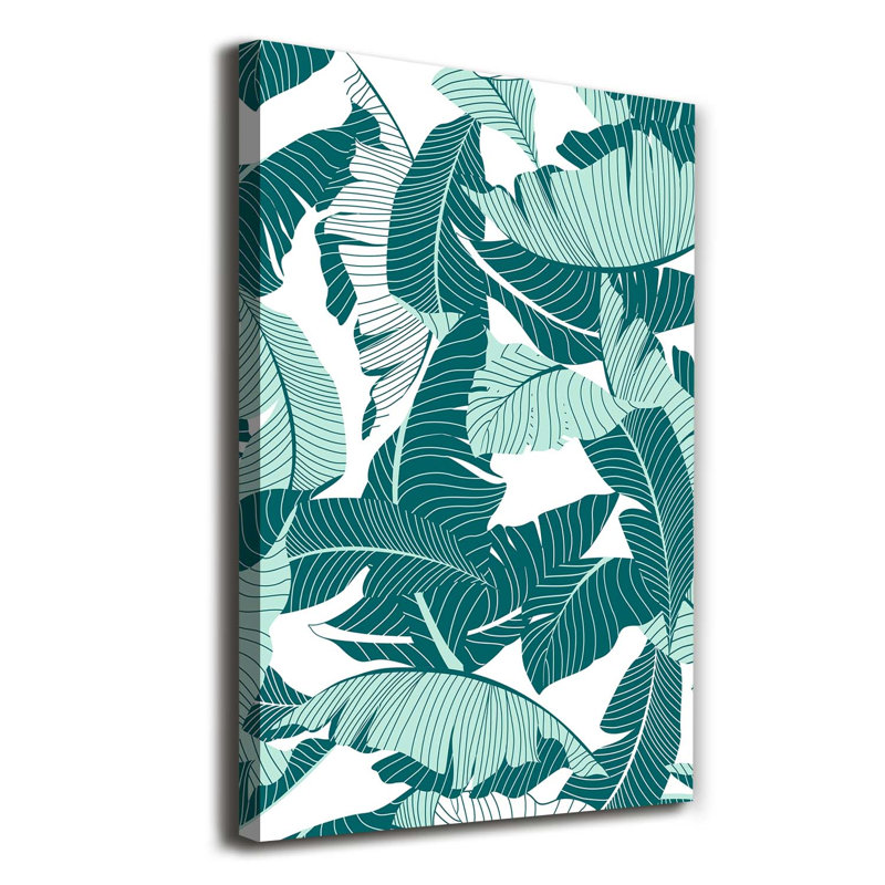 Tropical Leaves - Wrapped Canvas Print