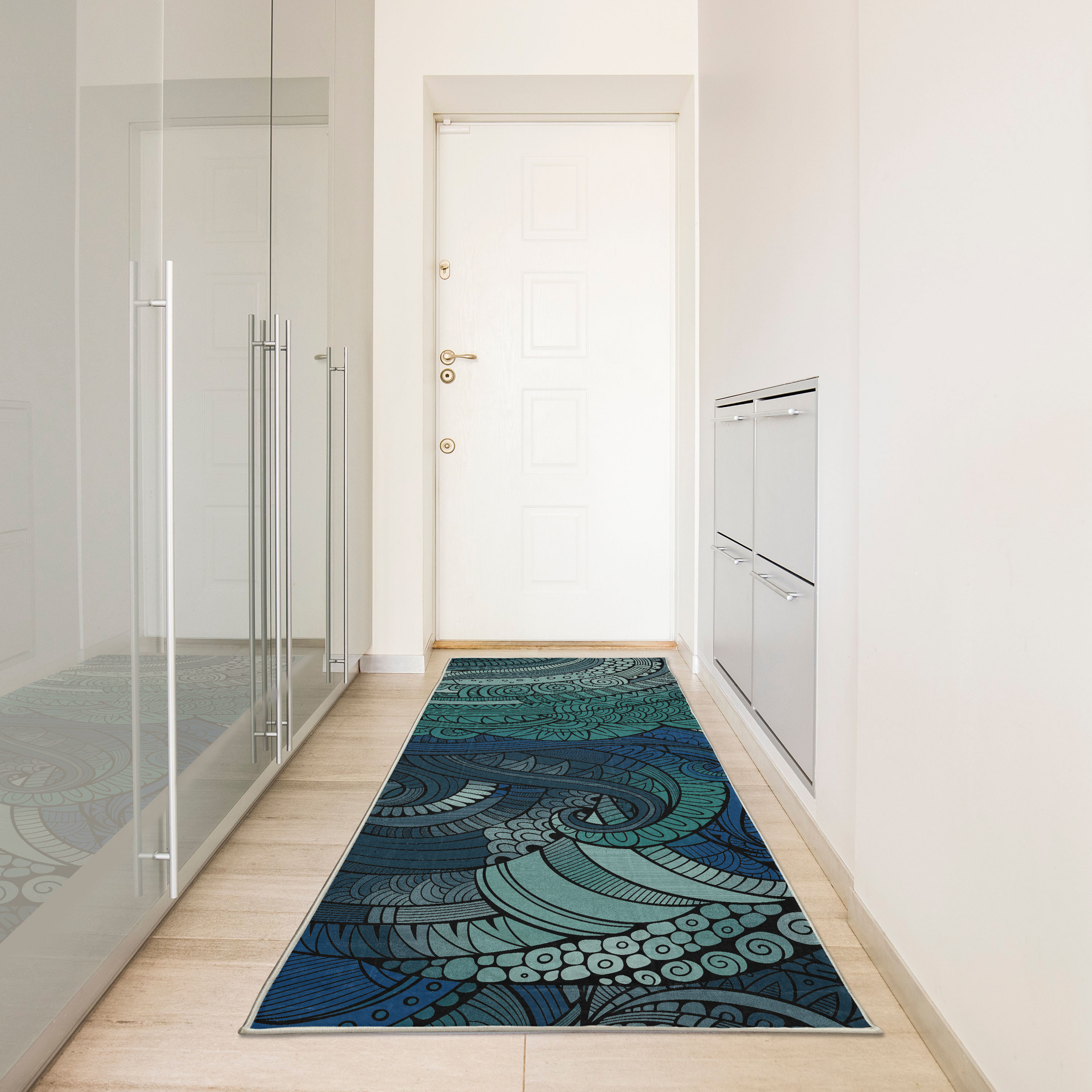 East Urban Home Abstract High Density Long Fiber Poly Threads ...