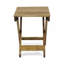 Table d'appoint d'extérieur pliante en bois, naturel