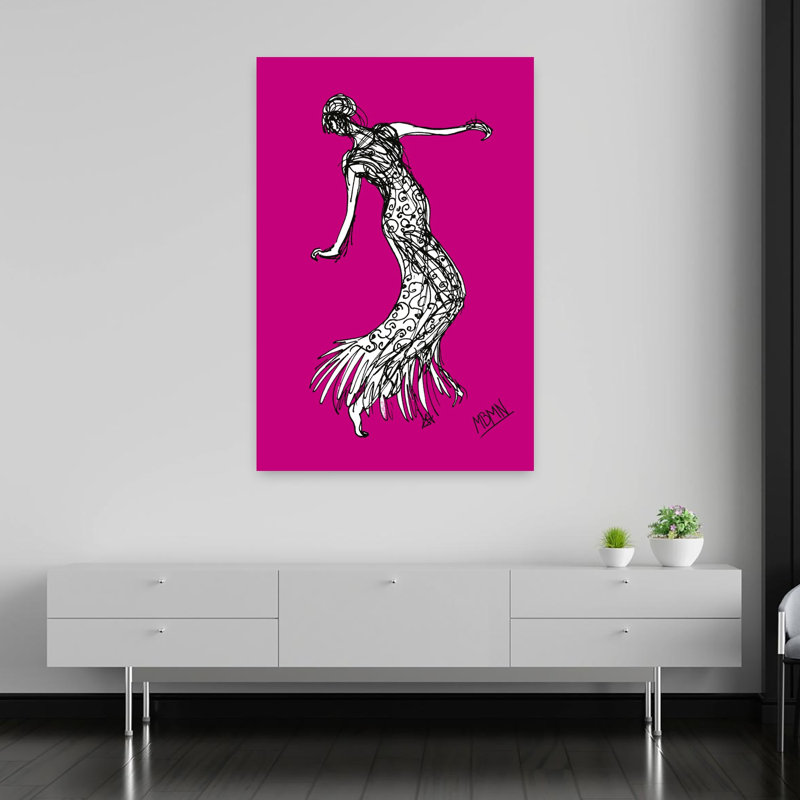 Art contemporain, art mural contemporain, H 60 po x l 40 po