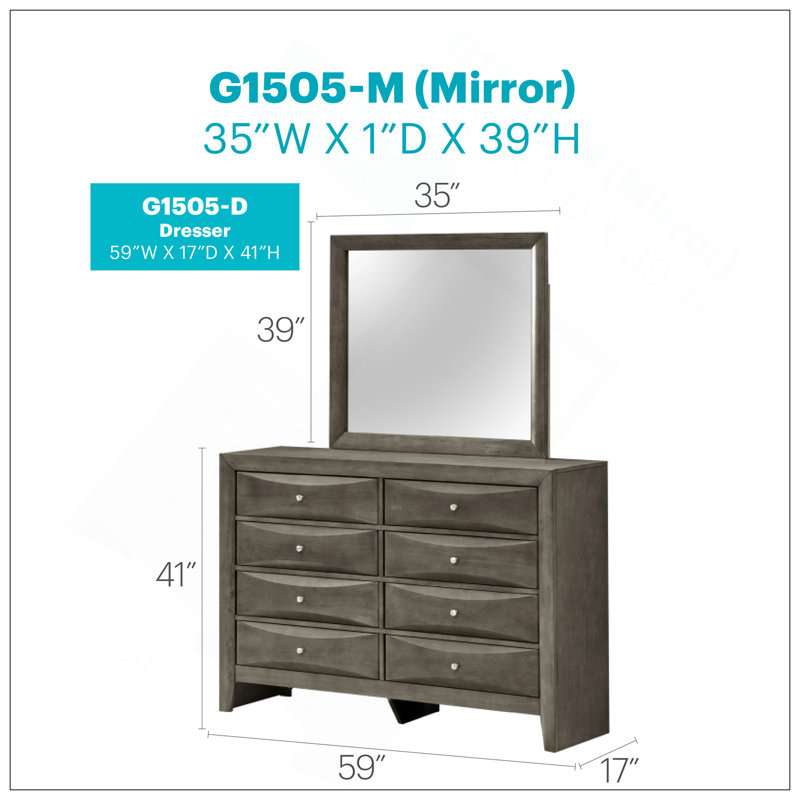 Commode Marilla, gris, Gris
