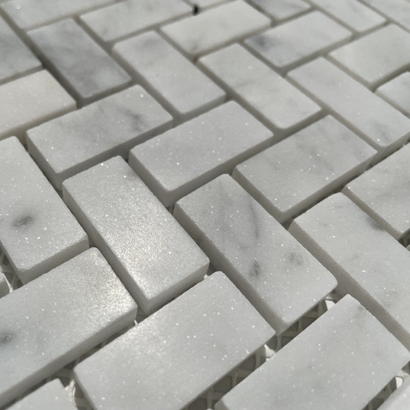 Carreau de mosaïque en marbre 11 po x 12 po