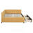 Upholstered Daybed with 2 Storage Drawers, Twin Size Sofa Bed Frame, No Box Spring Needed, Linen Fabric-1486422512
