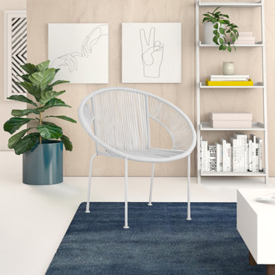 Dannille Plastic Rattan Woven Round Outdoor Chair