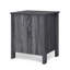 Commode de chevet, 2 tiroirs de rangement, 23 po, gris foncé moderne-121481525