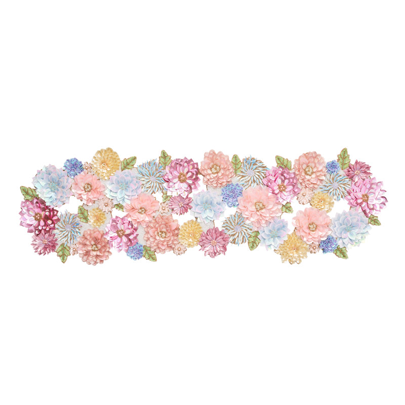 Dahlia Floral Table Runner, Sorbet