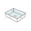 TOTO® 21-1/4" x 14-3/8" Large Rectangular Undermount Bathroom Sink with CEFIONTECT, Cotton White-3232004