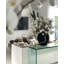 Black Konos Vase With White Magnolias