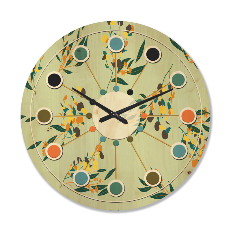 Horloge murale Eucalyptus Bright, Très grand