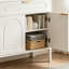 Commode décorative arquée moderne, armoire d'appoint avec tiroir et portes, buffet pour le salon-206735342