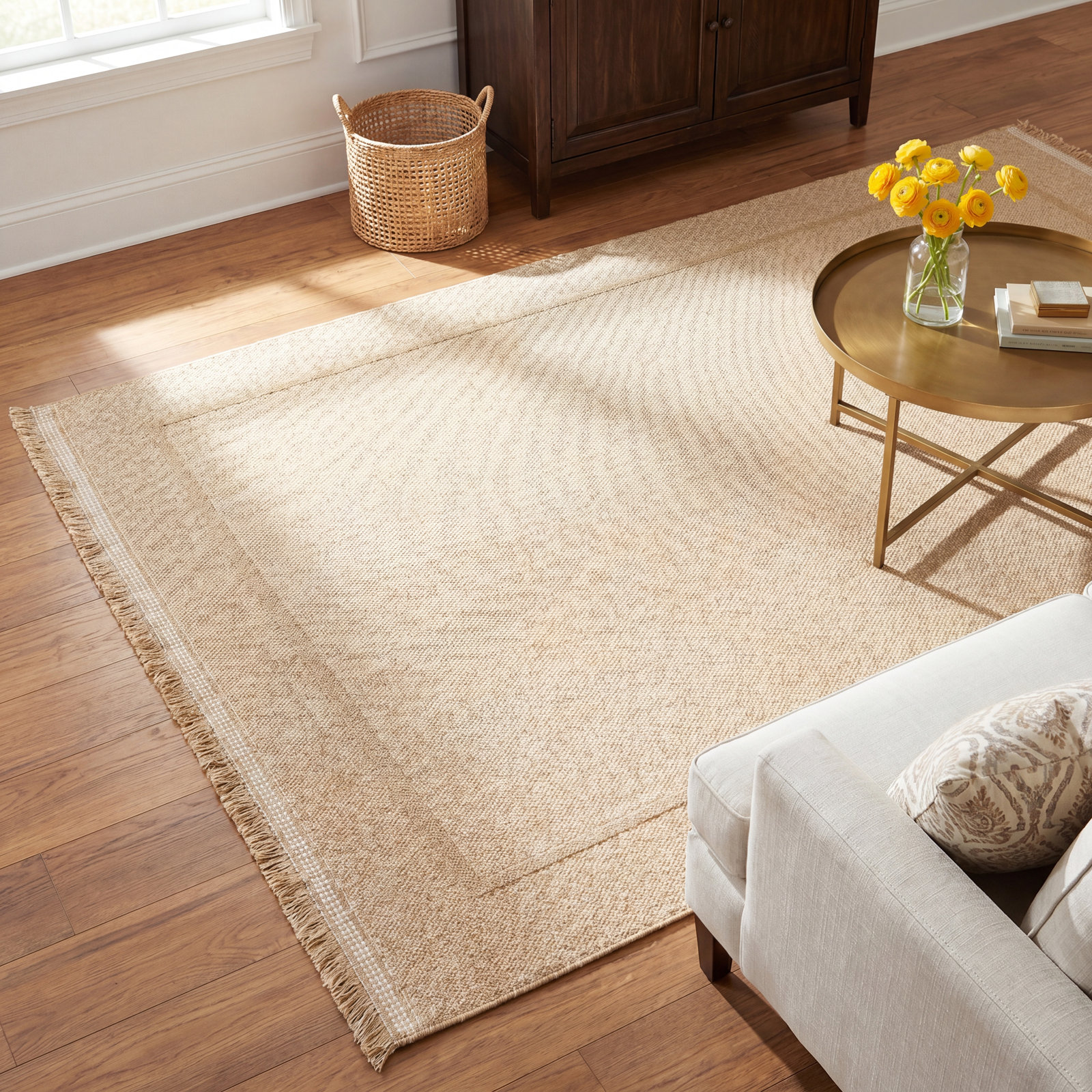 Abbie Beige Outdoor Rug, Rectangle 9' x 12'