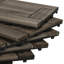 27 tuiles de terrasse emboîtables en bois 12 "x 12" pour balcon de patio 27 pièces