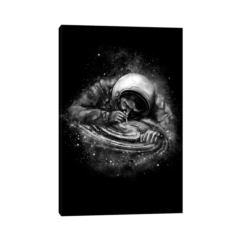 «Space Junkie» par Nicebleed, impression sur toile tendue, H 60 po x l 40po x P 1,5 po