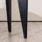 Black Solid back side Chair(Set of 2)