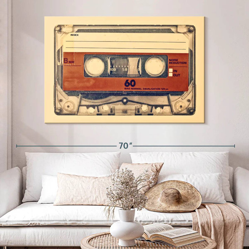 Abarca Retro Compact Cassette, 30" H x 45" W