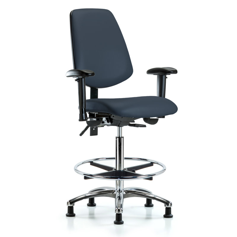 Chaise de dessin Alberts, Bleu impérial, Non inclus, Patins