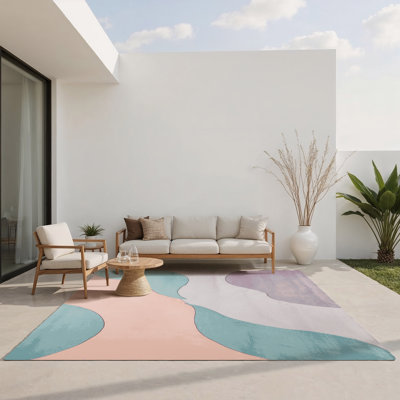 Tapis d'intérieur et d'extérieur Periwinkle Haze