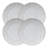 Rustic Flare Salad Plates - Set of 4 - Cream