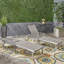 Chaise d'extérieur en aluminium antirouille avec sièges en filet élégants-517672749
