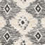 Tapis noir / ivoire en laine / coton noué à la main Alimatou-1863157127