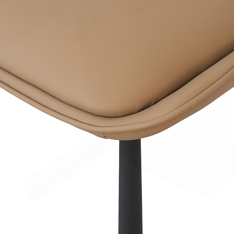 Modern Minimalist Dining Chairs Set Of 2, Khaki, Kaki