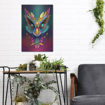 «Fantasy Owls 3» par Romantz Art, art mural en métal