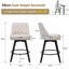 Swivel Counter Stool with Metal Frame