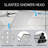 Ceiling Mount 12 Inch Shower Head With Wall Mount 6 Inch Shower Head And 2 In 1 Handheld Spray-124943808