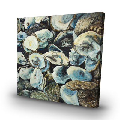 Oyster shells - 32"x32" art on canvas