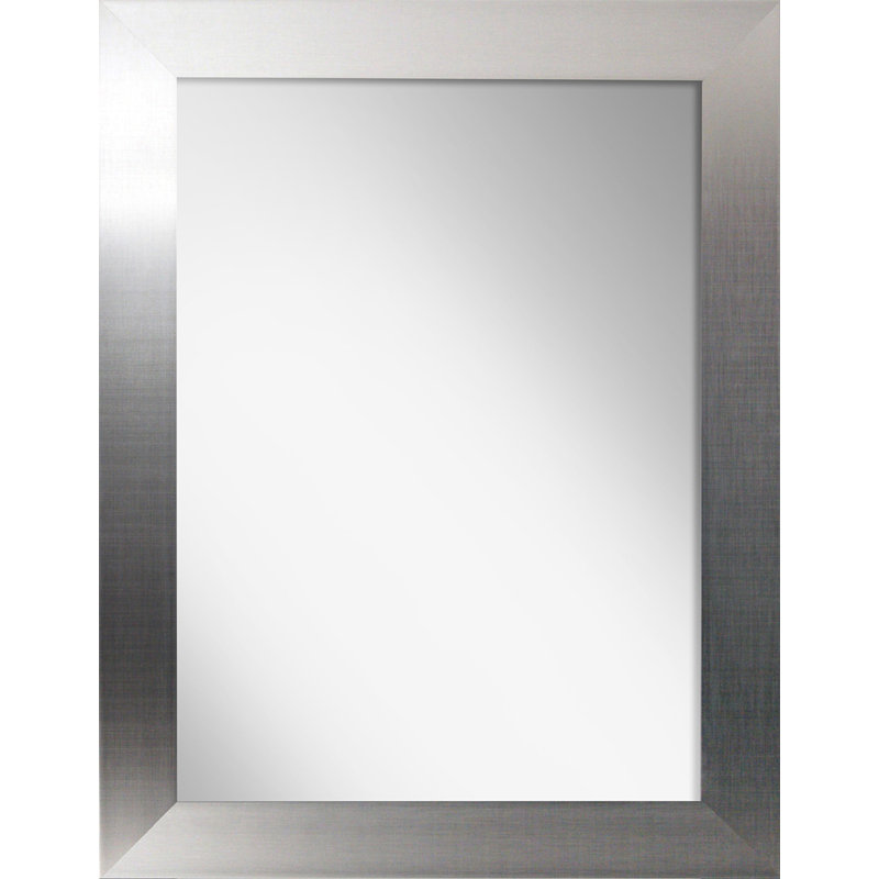 Edmondson Plastic Flat Leaning Mirror, 83 cm H x 63 cm W, Silver