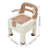 4-in-1 Shower Chair with Commode - Waterproof Bath Seat with Flip-Up Armrests, Portable Toilet Aid & Squat Converter for Elderly-130021610