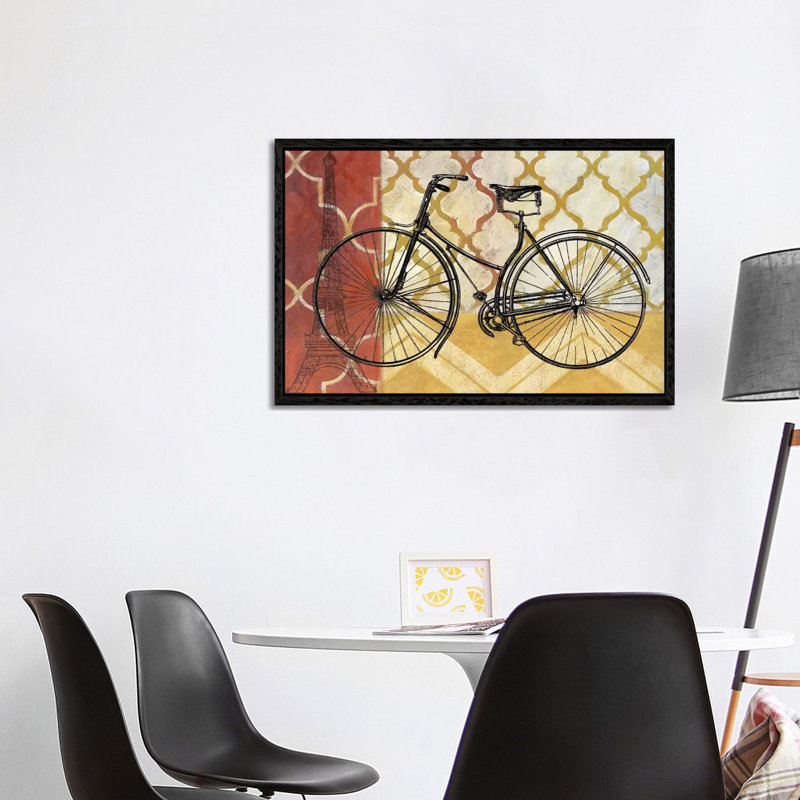 Cyclisme III by Nan - Print on Canvas, Black Framed, 101.6 cm H x 66.04 cm W