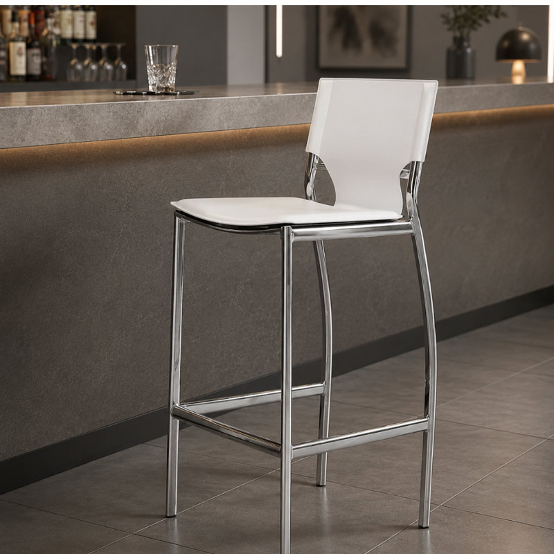 26'' Counter Stool, White